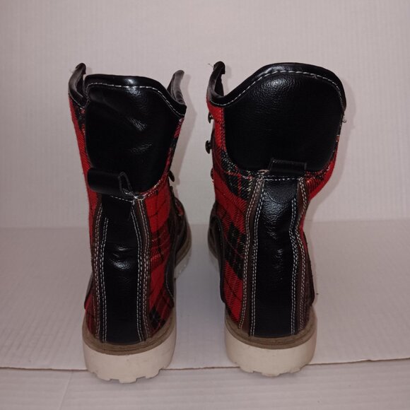 HOTKISS PLAID PRINT FAUX FUR BOOTS - Picture 8 of 13